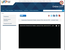 Tablet Screenshot of online.utp.edu.co