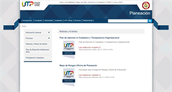 Desktop Screenshot of planea.utp.edu.co