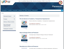 Tablet Screenshot of planea.utp.edu.co