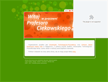 Tablet Screenshot of ciekawski.utp.edu.pl