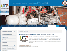 Tablet Screenshot of mecanica.utp.edu.co